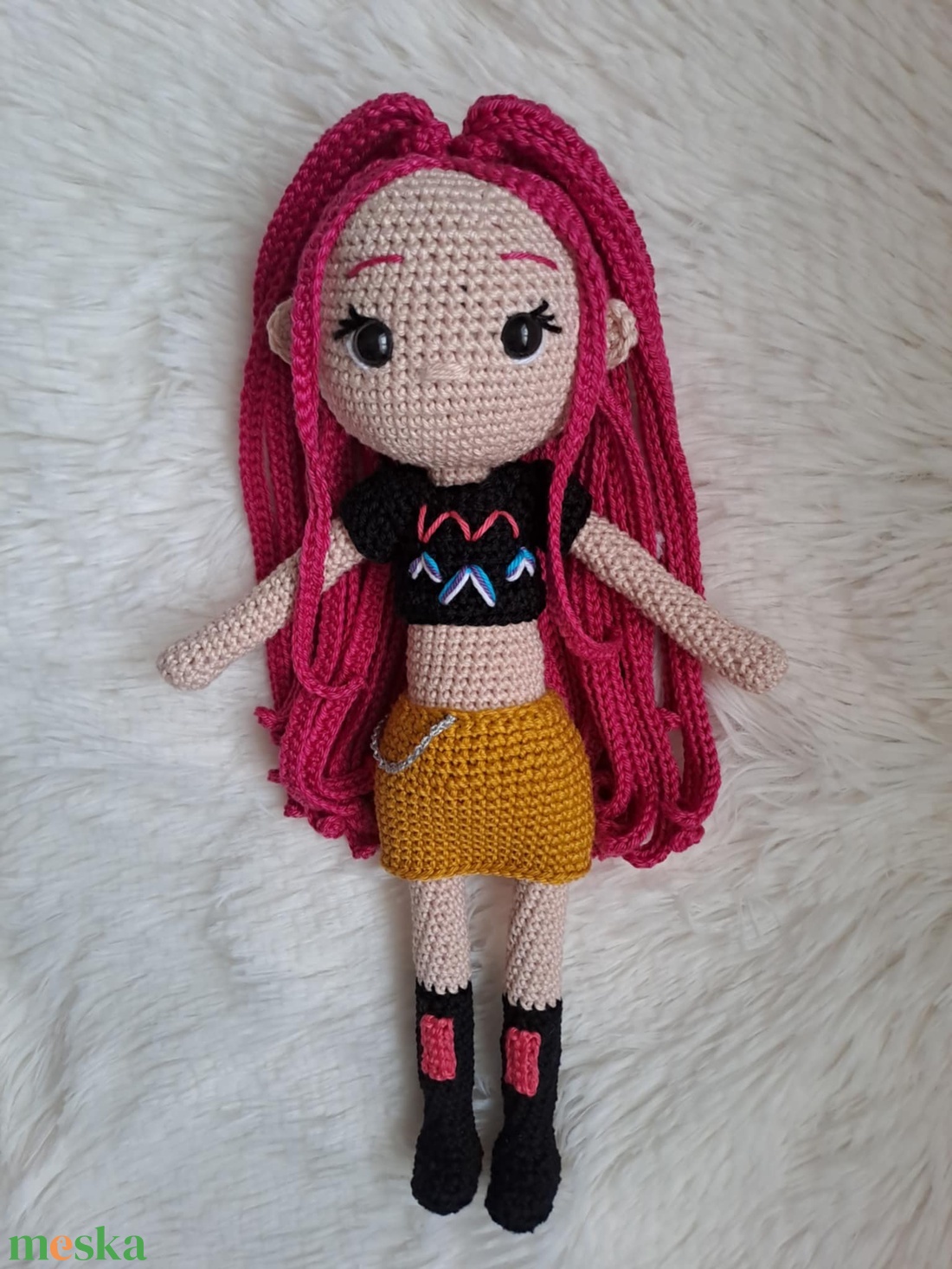 Mira horgolt baba, Kpop démonvadászokból - játék & sport - baba & babaház - baba - Meska.hu