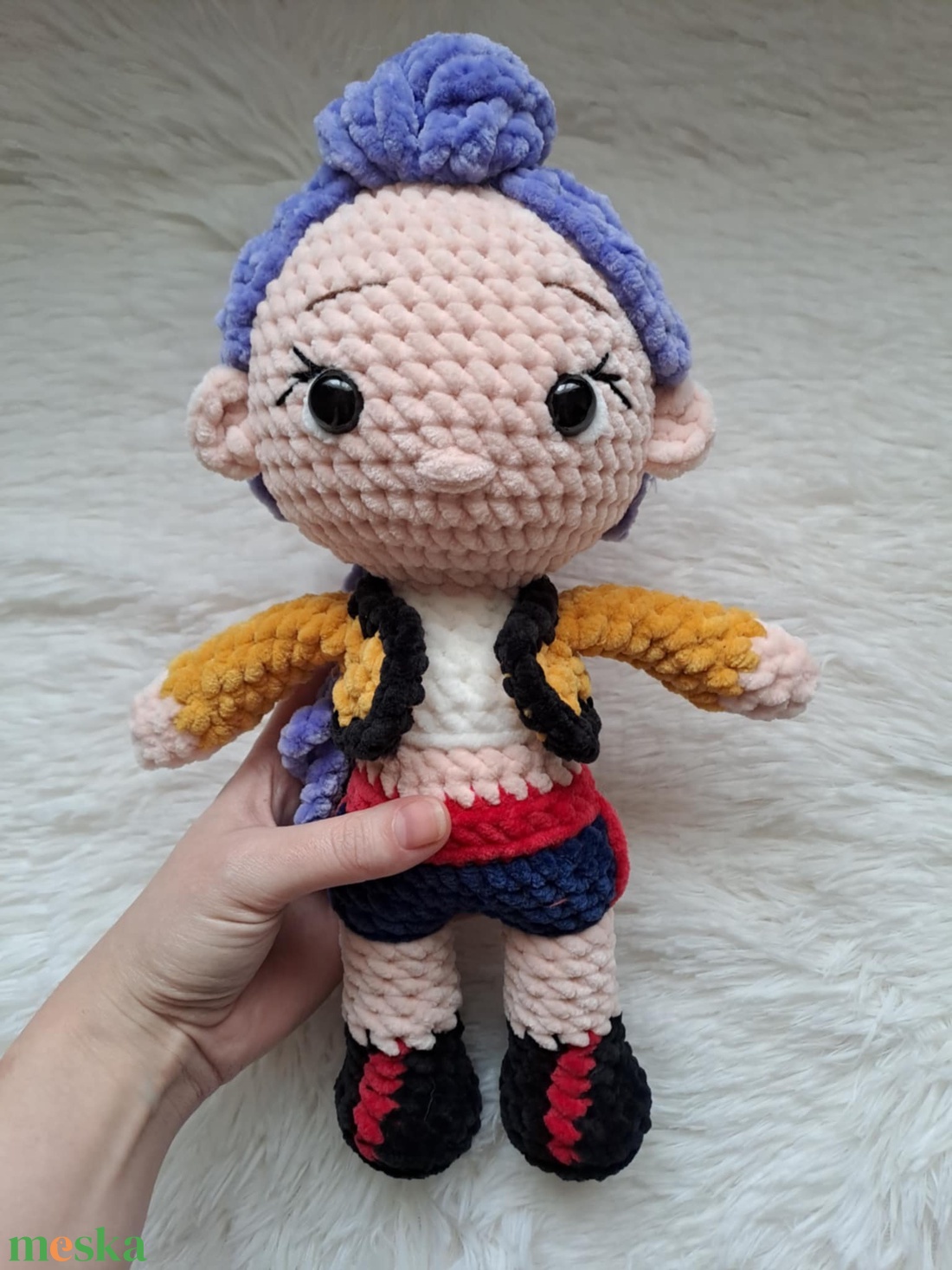 K-pop démonvadászok, Rumi plüss baba - játék & sport - plüssállat & játékfigura - plüss mesefigurák - Meska.hu