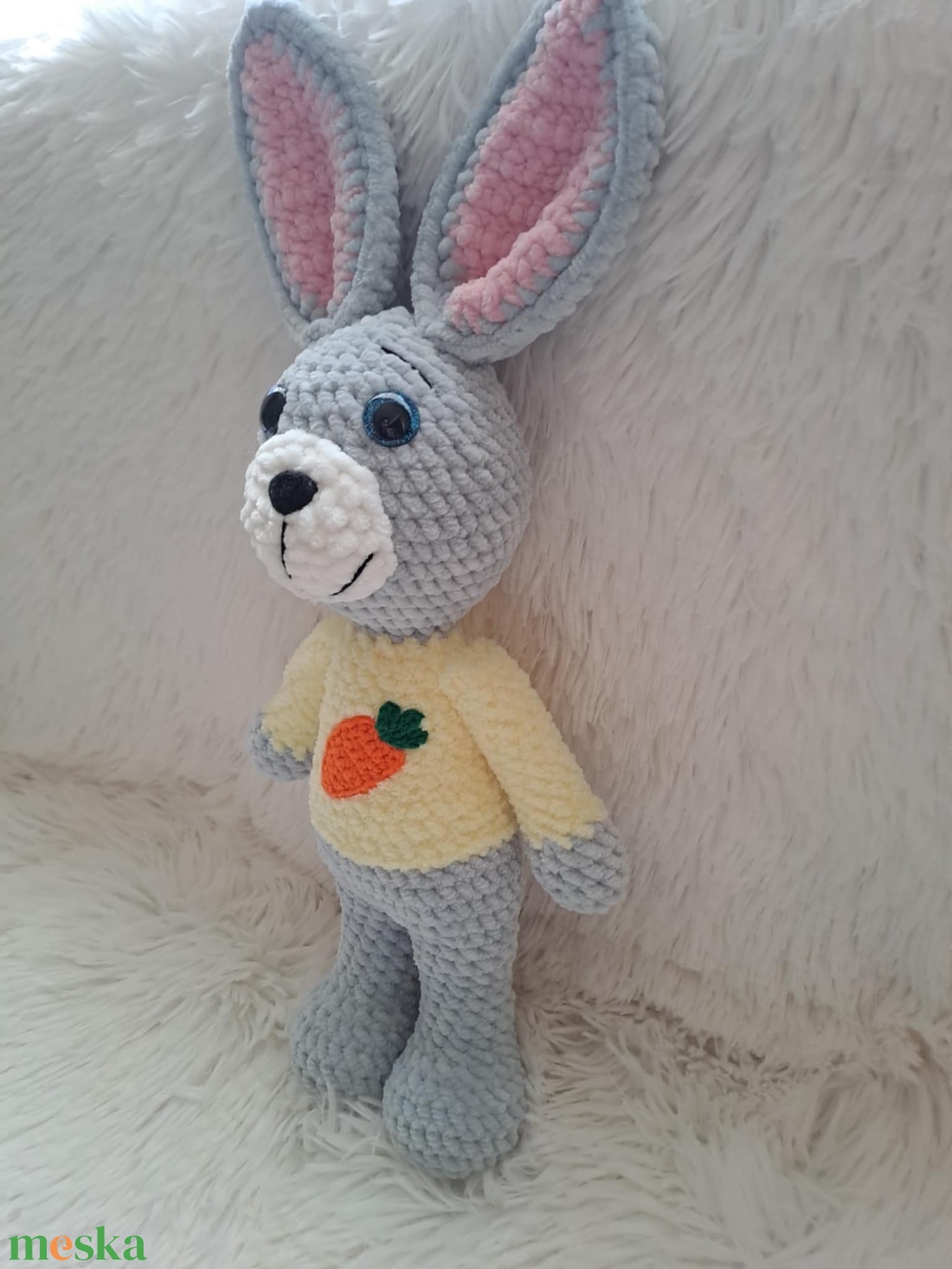 Horgolt Brandnyúl - játék & sport - plüssállat & játékfigura - nyuszi - Meska.hu