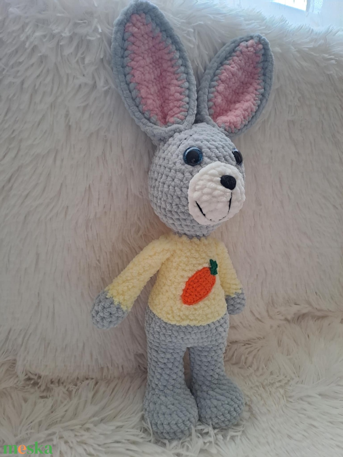 Horgolt Brandnyúl - játék & sport - plüssállat & játékfigura - nyuszi - Meska.hu