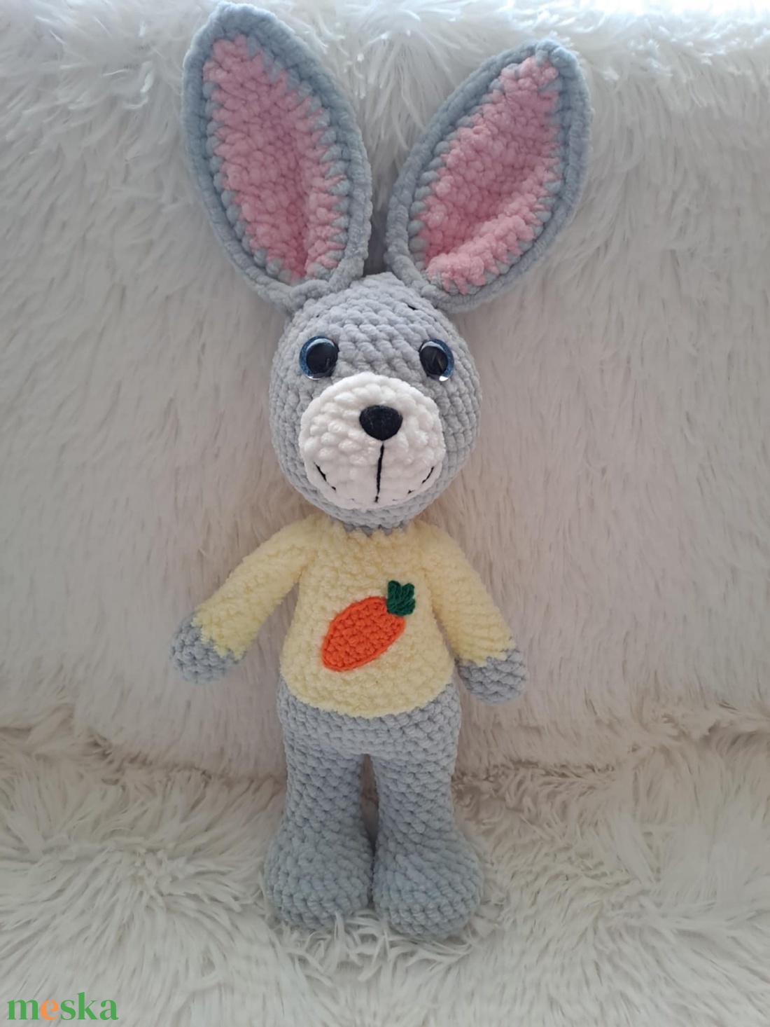 Horgolt Brandnyúl - játék & sport - plüssállat & játékfigura - nyuszi - Meska.hu