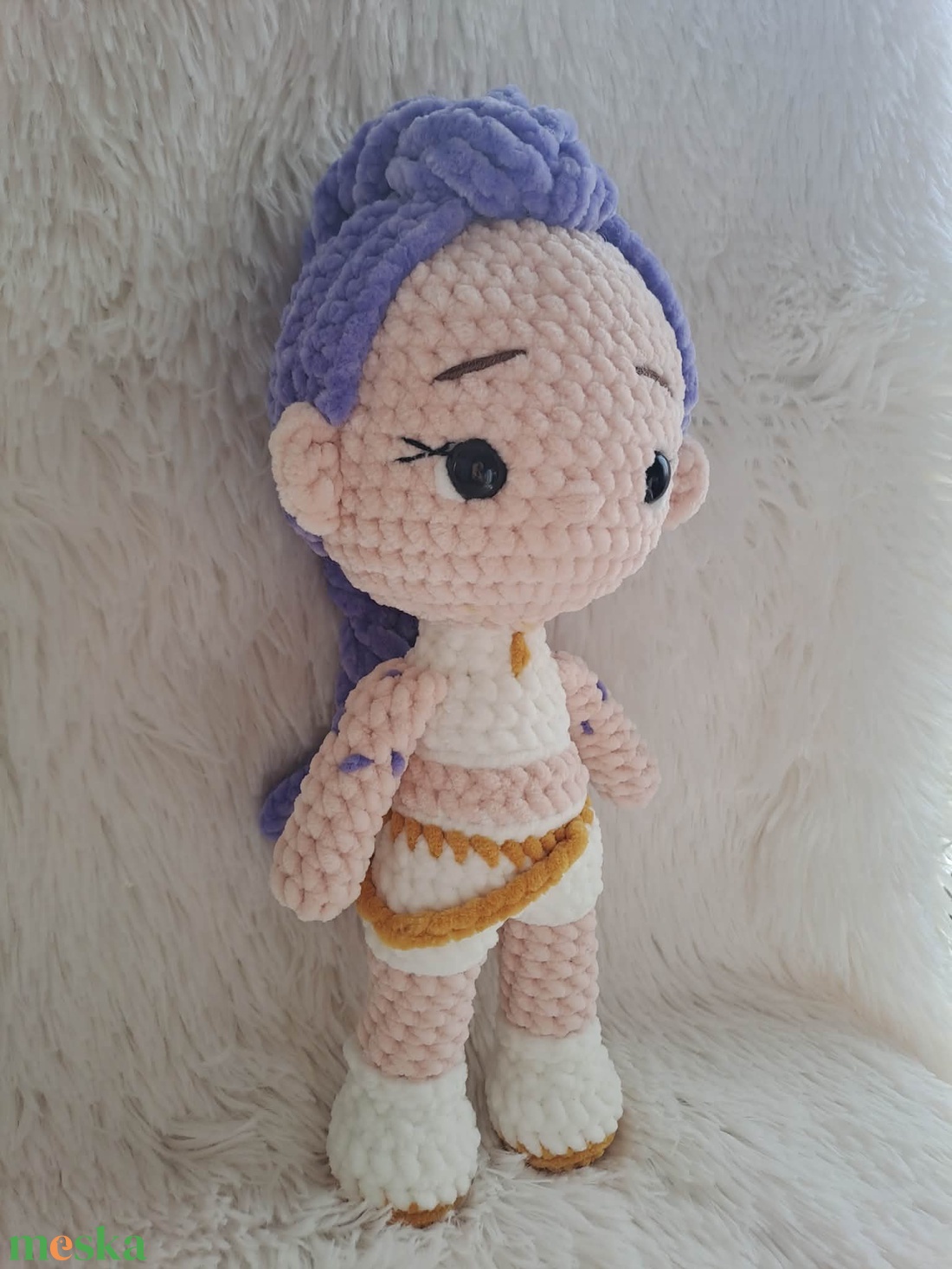 K-pop démonvadászok, Rumi plüss baba - játék & sport - plüssállat & játékfigura - plüss mesefigurák - Meska.hu