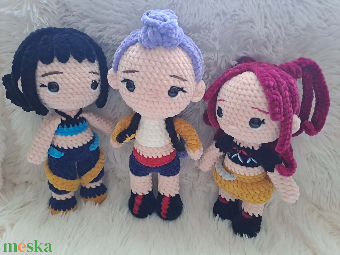 K-pop démonvadászok plüssök, 3 az 1-ben - játék & sport - plüssállat & játékfigura - plüss mesefigurák - Meska.hu