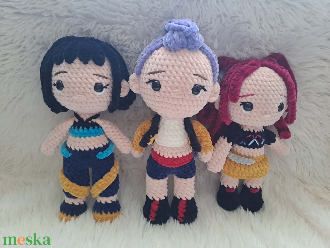 K-pop démonvadászok plüssök, 3 az 1-ben - játék & sport - plüssállat & játékfigura - plüss mesefigurák - Meska.hu