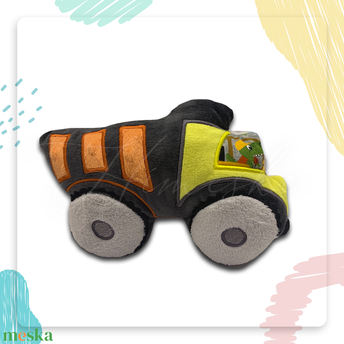 Hímeske plüss dömper - játék & sport - plüssállat & játékfigura - plüss autó & motor - Meska.hu