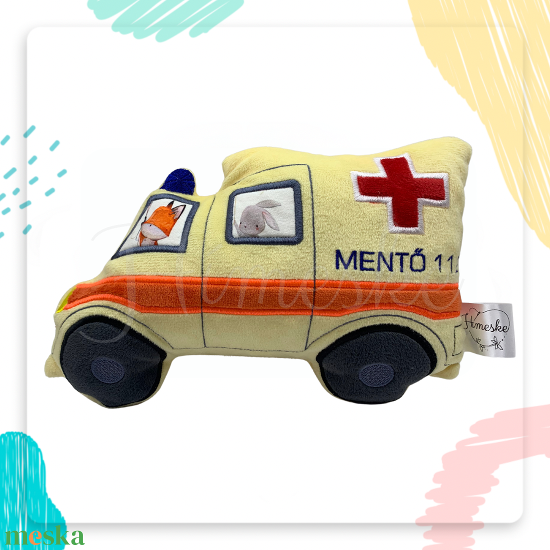 Hímeske mentőautó plüssfigura - játék & sport - plüssállat & játékfigura - plüss autó & motor - Meska.hu Hímeske mentőautó plüssfigura - játék & sport - plüssállat & játékfigura - plüss autó & motor - Meska.hu