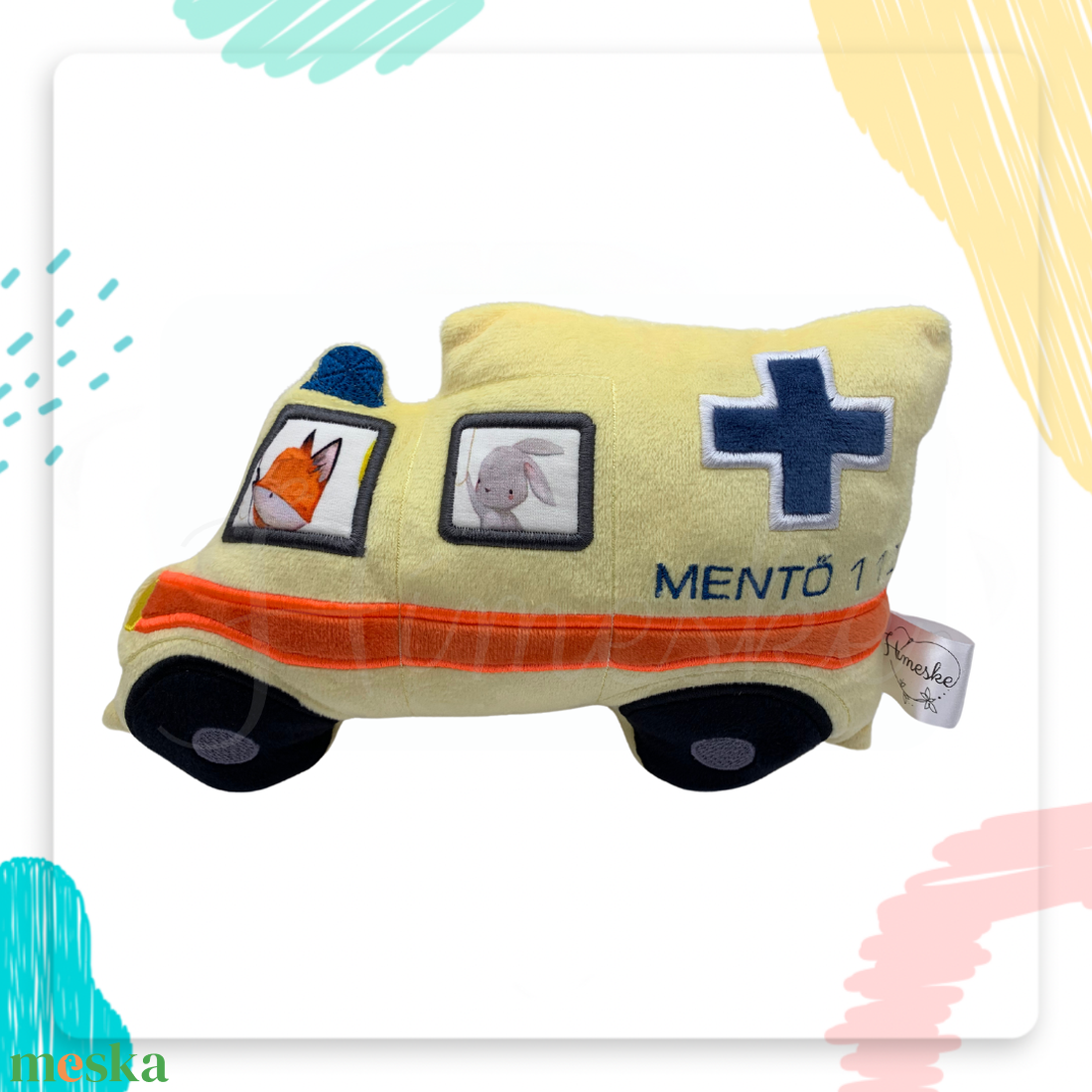 Hímeske mentőautó plüssfigura - játék & sport - plüssállat & játékfigura - plüss autó & motor - Meska.hu Hímeske mentőautó plüssfigura - játék & sport - plüssállat & játékfigura - plüss autó & motor - Meska.hu
