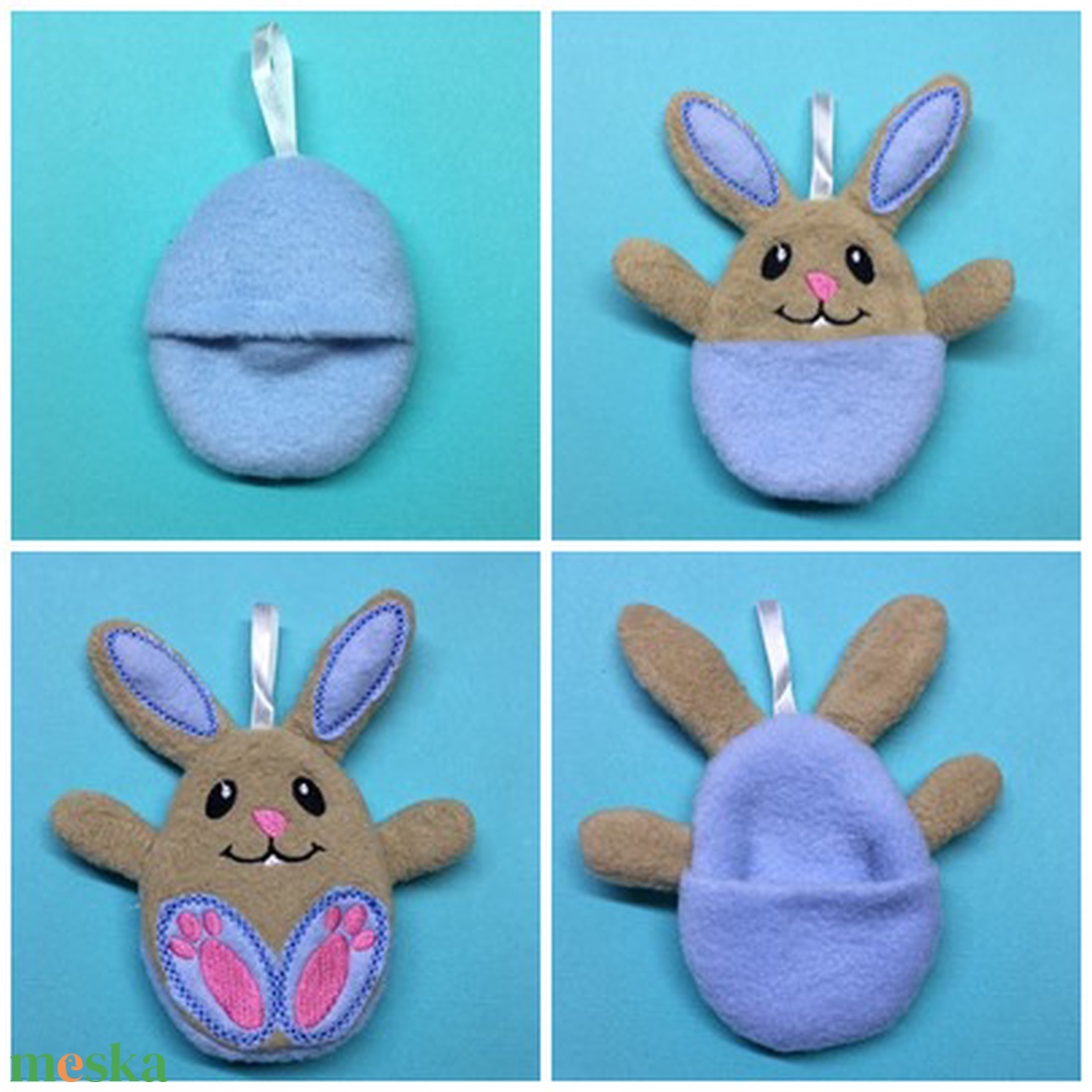 Kukucska nyuszi - játék & sport - plüssállat & játékfigura - nyuszi - Meska.hu