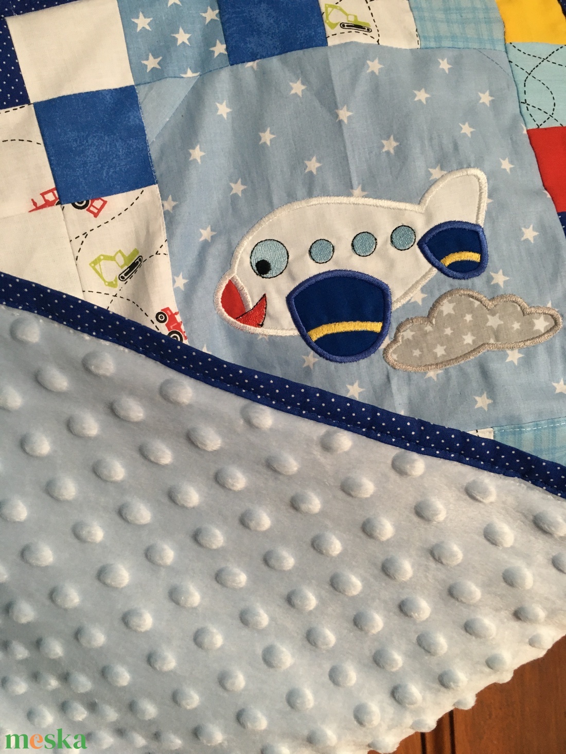 Járművekkel applikált baby takaró / játszószőnyeg/ - otthon & életmód - babaszoba, gyerekszoba - babatakaró, gyerek pléd - Meska.hu