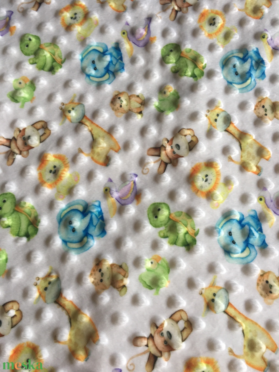 Baby takaró nyomott mintás Minkyből - otthon & életmód - babaszoba, gyerekszoba - babatakaró, gyerek pléd - Meska.hu