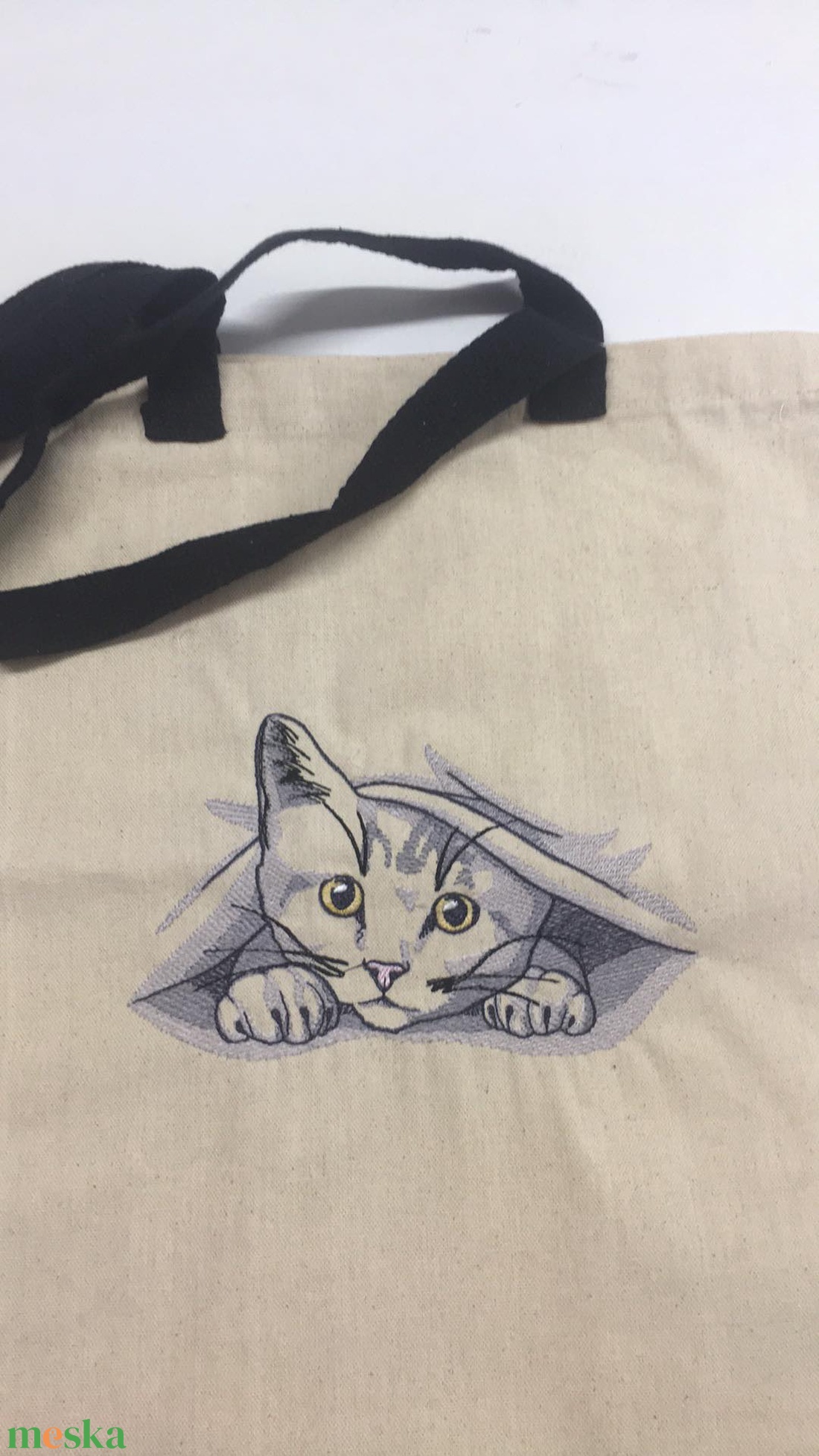 Egyedi cicás hímzett bevásárlótáska - táska & tok - bevásárlás & shopper táska - shopper, textiltáska, szatyor - Meska.hu Egyedi cicás hímzett bevásárlótáska - táska & tok - bevásárlás & shopper táska - shopper, textiltáska, szatyor - Meska.hu