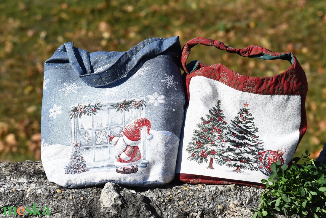 Christmas Shopper - táska & tok - bevásárlás & shopper táska - shopper, textiltáska, szatyor - Meska.hu