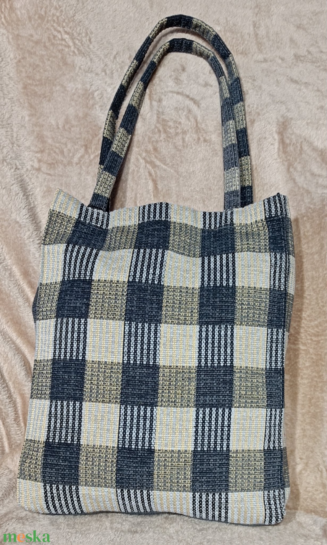 Mr WHITE bulldog shopper - táska & tok - bevásárlás & shopper táska - shopper, textiltáska, szatyor - Meska.hu