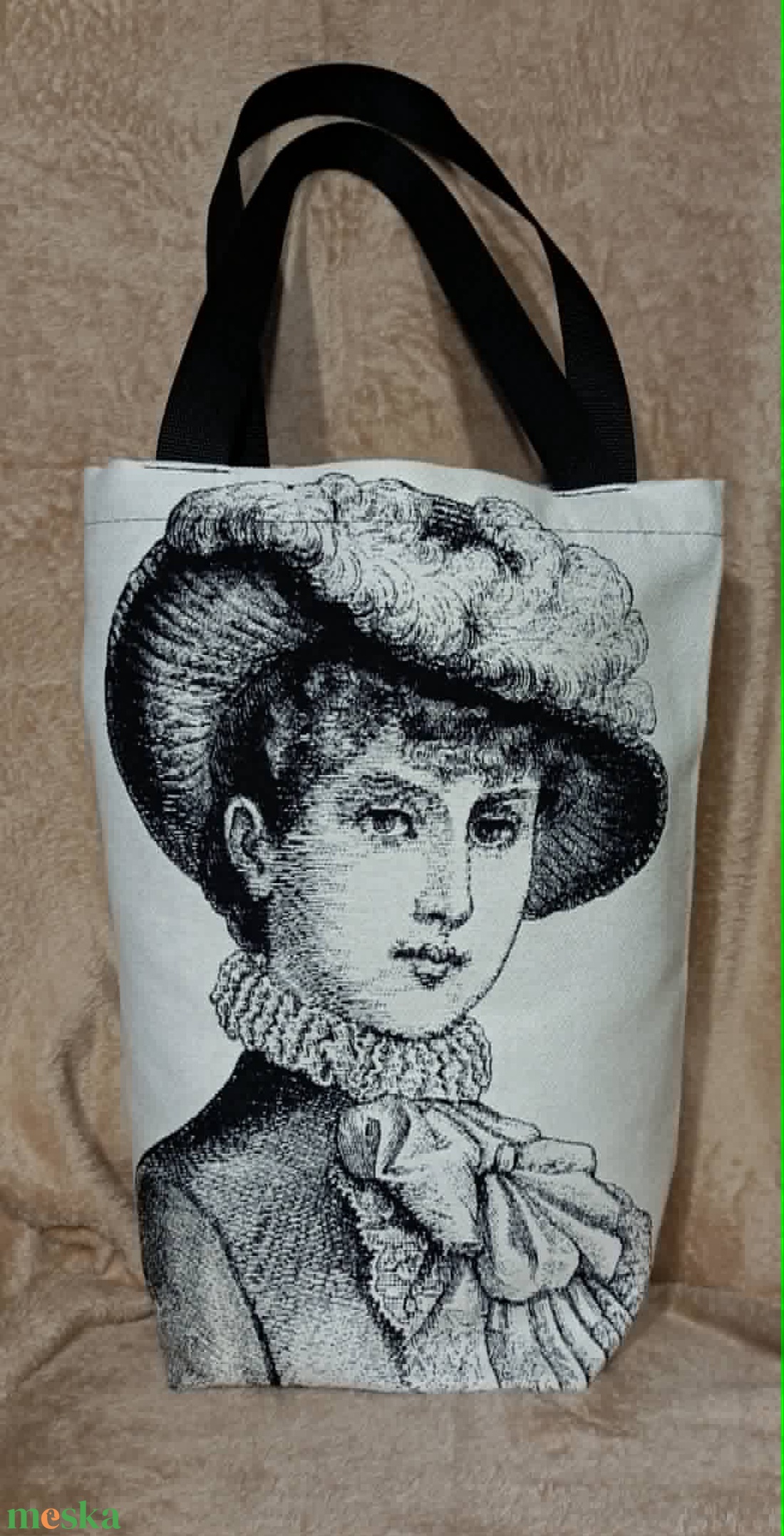Vintage LADY  shopper - táska & tok - bevásárlás & shopper táska - shopper, textiltáska, szatyor - Meska.hu