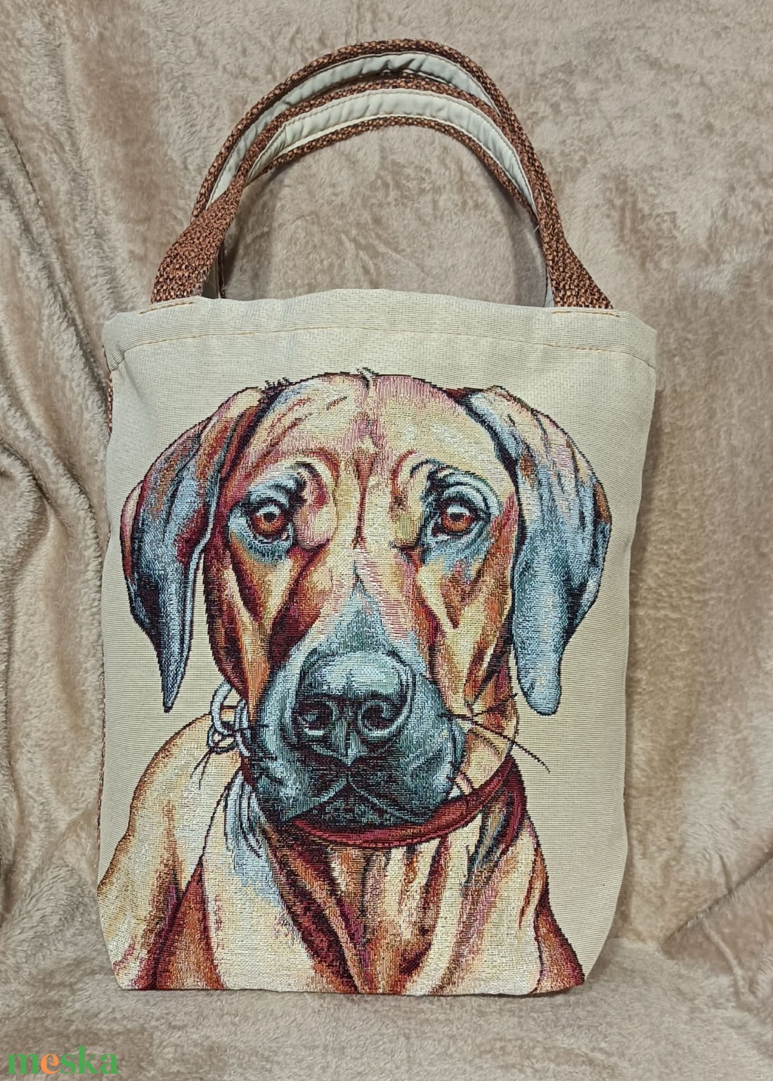 Oroszlánkutya shopper - táska & tok - bevásárlás & shopper táska - shopper, textiltáska, szatyor - Meska.hu