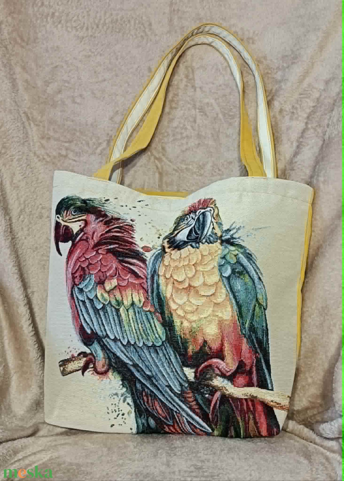 Papagáj color shopper - táska & tok - bevásárlás & shopper táska - shopper, textiltáska, szatyor - Meska.hu