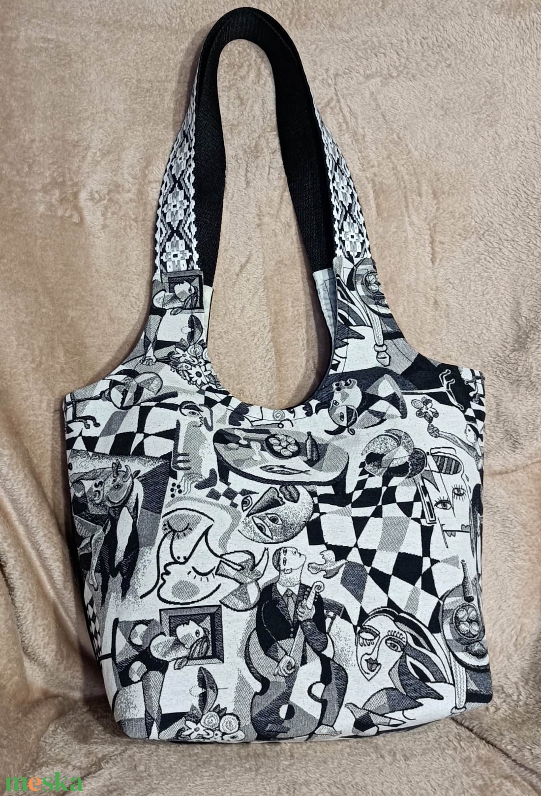 Picasso válltáska - táska & tok - bevásárlás & shopper táska - shopper, textiltáska, szatyor - Meska.hu