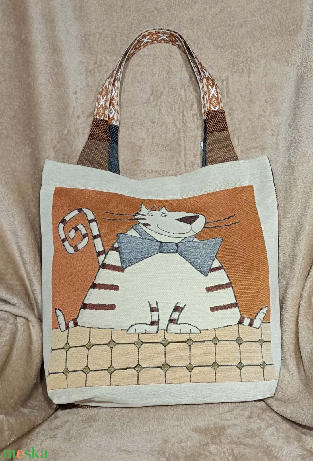 Crazy Cat Jóga táska - táska & tok - bevásárlás & shopper táska - shopper, textiltáska, szatyor - Meska.hu