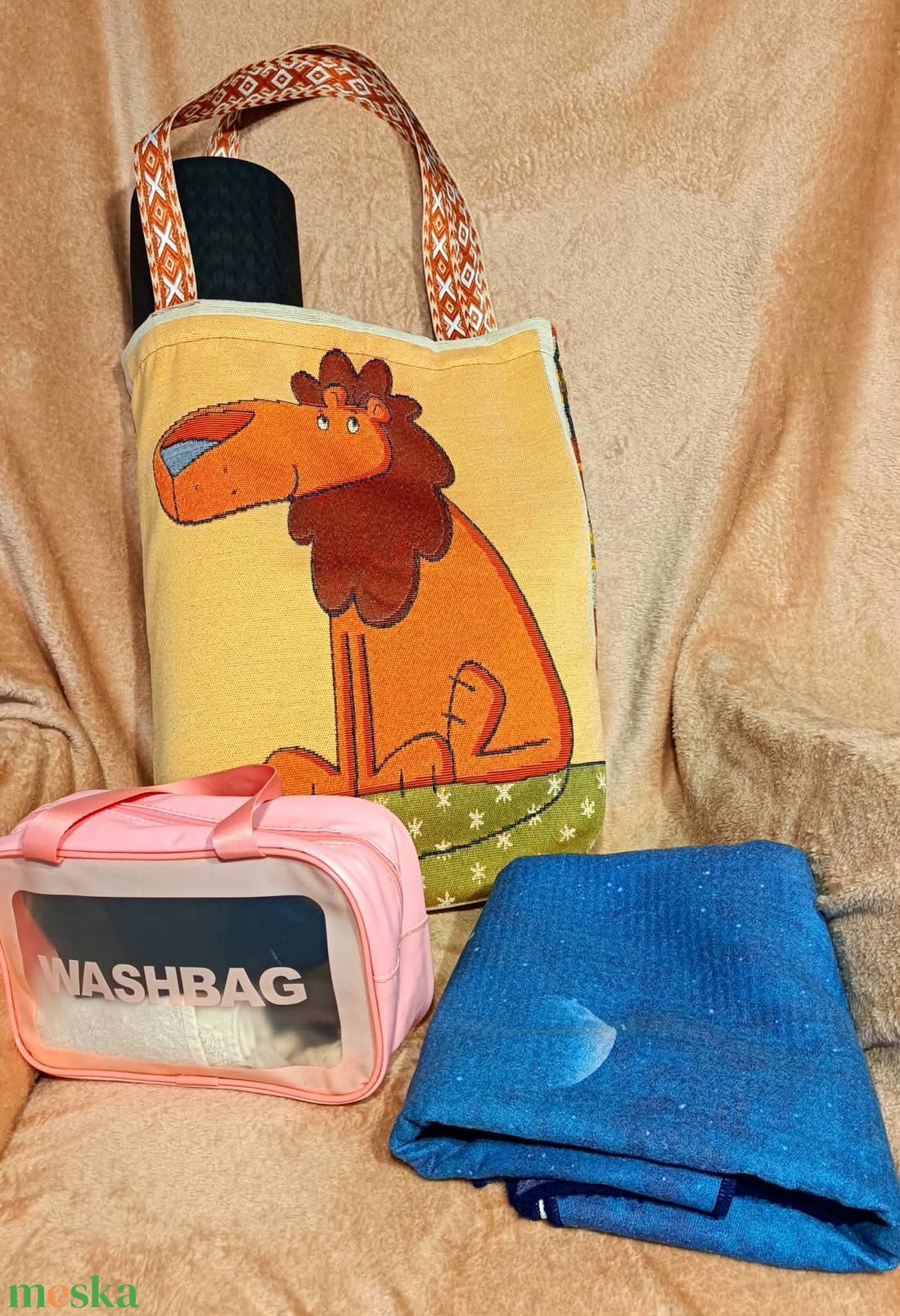 Crazy Lion Jóga Táska - táska & tok - bevásárlás & shopper táska - shopper, textiltáska, szatyor - Meska.hu