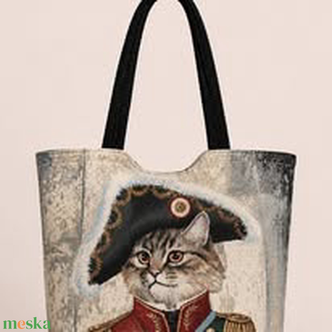 Napóleon cat válltáska - táska & tok - bevásárlás & shopper táska - shopper, textiltáska, szatyor - Meska.hu