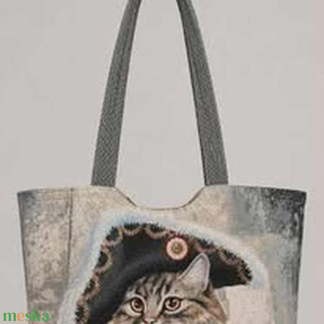 Napóleon cat válltáska - táska & tok - bevásárlás & shopper táska - shopper, textiltáska, szatyor - Meska.hu