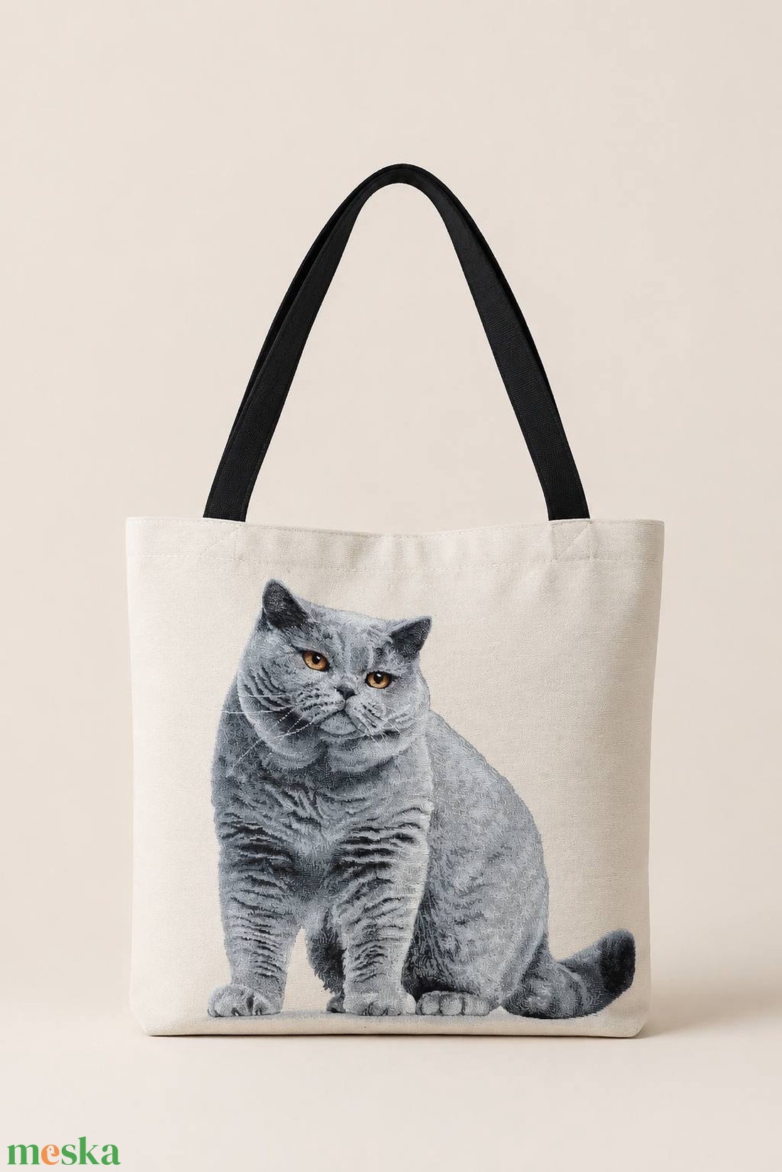 ÁLLATI TÁSKÁK � Brit cica shopperek  - táska & tok - bevásárlás & shopper táska - shopper, textiltáska, szatyor - Meska.hu