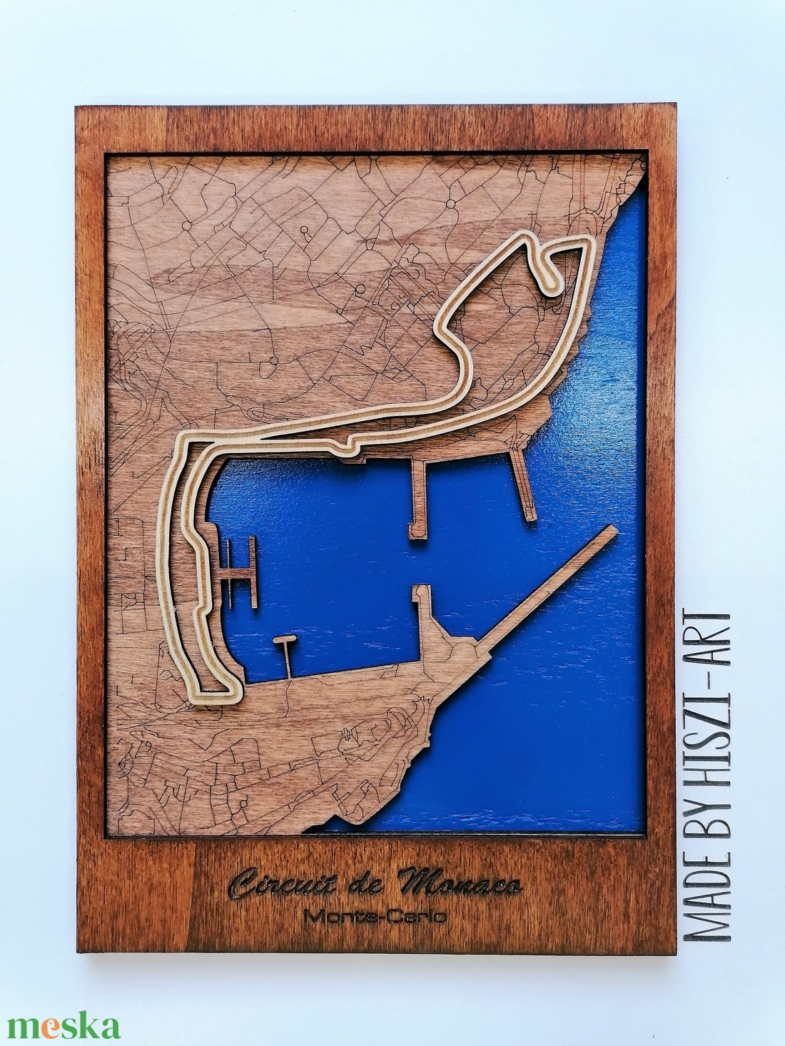 3D térkép a Formula1 monacói nagydíj versenypályáról - otthon & lakás - dekoráció - fali és függő dekoráció - falra akasztható dekor - Meska.hu