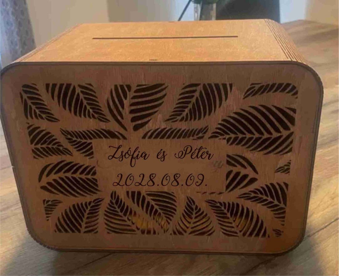 Esküvői Borítékgyűjtő Doboz  Pénzgyűjtő több féle mintával - esküvő - emlék & ajándék - nászajándék - esküvői pénzátadó doboz - Meska.hu