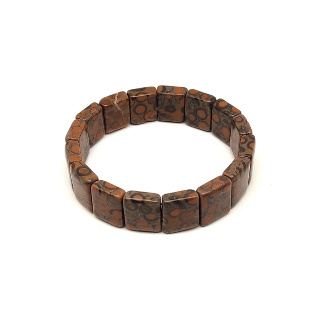 Leopárd kő téglalap ásvány karkötő 16�13mm - ékszer - karkötő - ásványkarkötő - Meska.hu