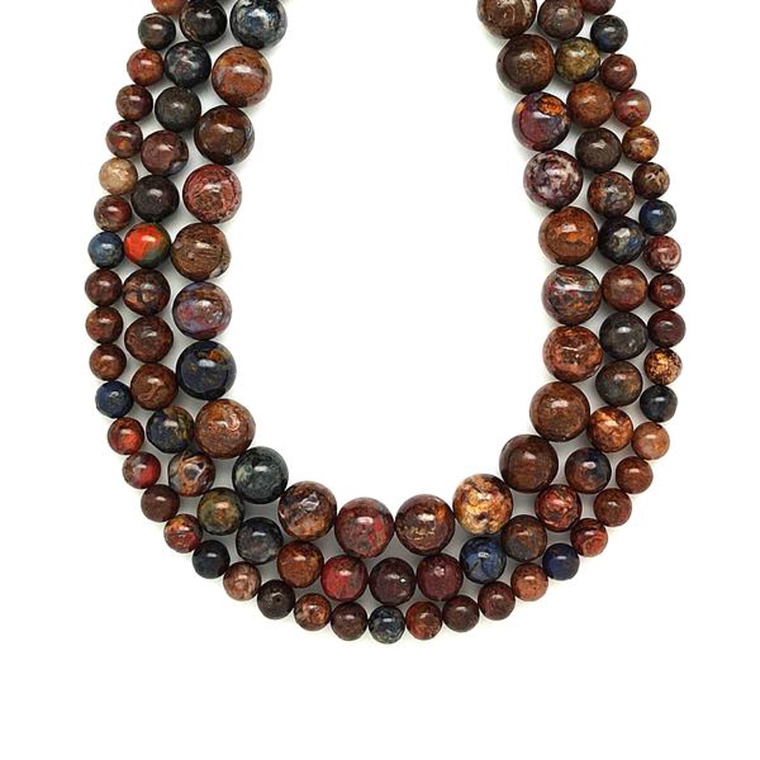 Pieterzit golyó 10mm  ékszerkészítő alapanyag (füzér) - kellékek & szerszámok - ásvány alapanyag - ásványfüzér - Meska.hu