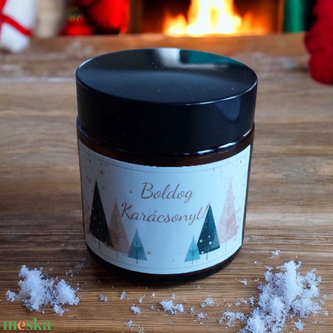 Karácsonyi szójaviasz illatgyertya - karácsony - karácsonyi lakásdekoráció - karácsonyi illatgyertya, mécses - Meska.hu
