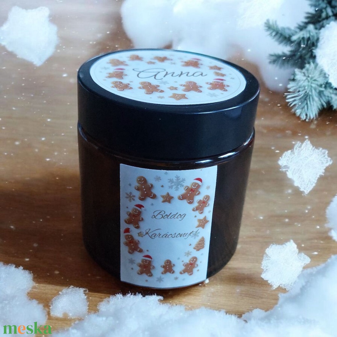 Karácsonyi szójaviasz illatgyertya - karácsony - karácsonyi lakásdekoráció - karácsonyi illatgyertya, mécses - Meska.hu