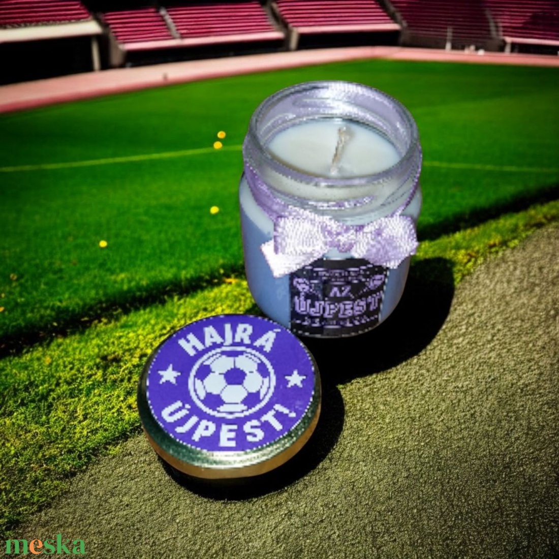 Szurkoló ilatgyertya  - karácsony - karácsonyi lakásdekoráció - karácsonyi illatgyertya, mécses - Meska.hu