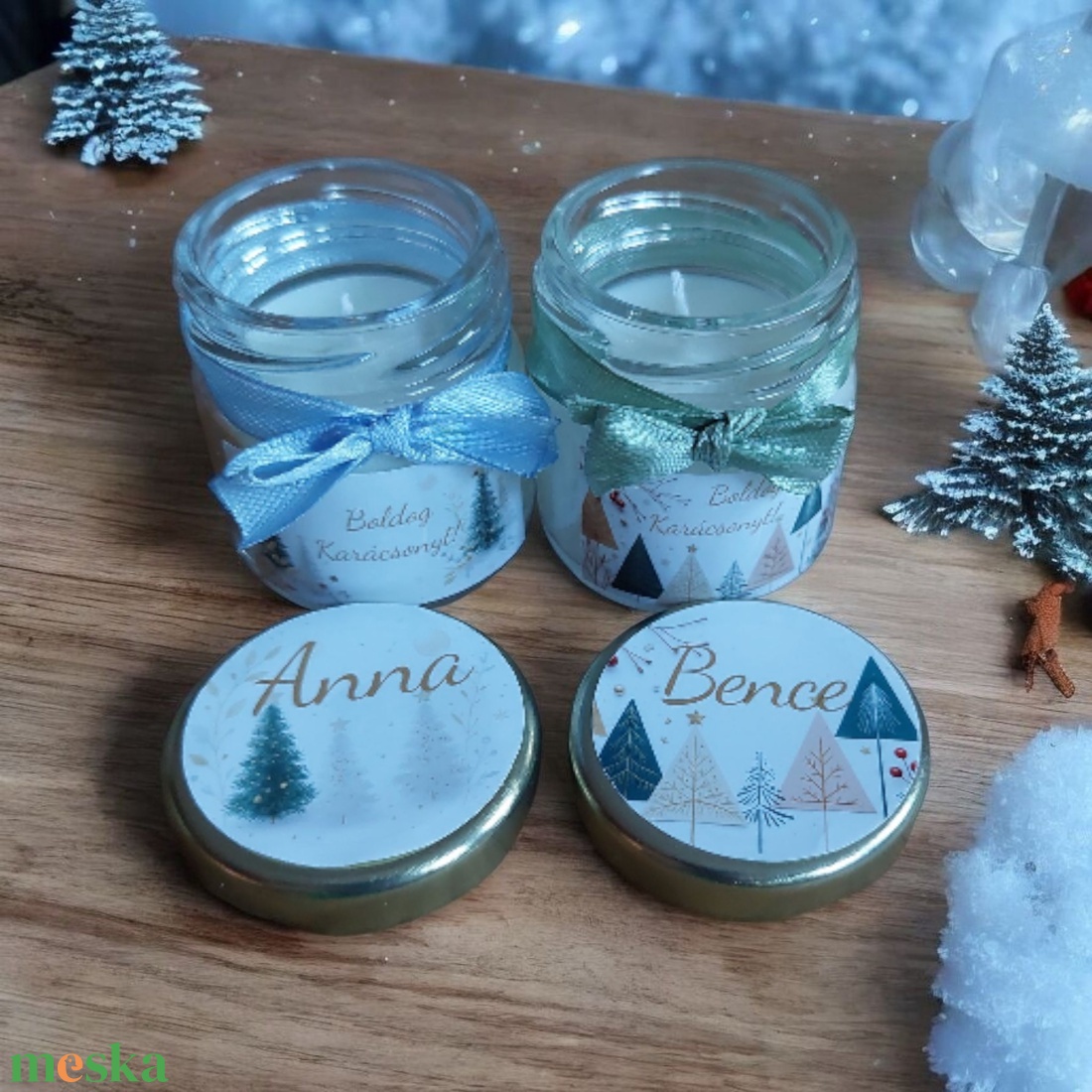 Szójaviasz Gyertya karácsonyi illatgyertya köszönetajándék - esküvő - emlék & ajándék - köszönőajándék - Meska.hu