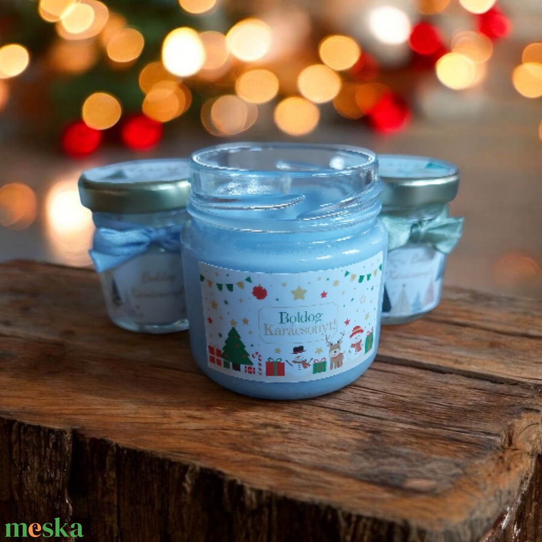 Szójaviasz Gyertya karácsonyi illatgyertya köszönetajándék - esküvő - emlék & ajándék - köszönőajándék - Meska.hu