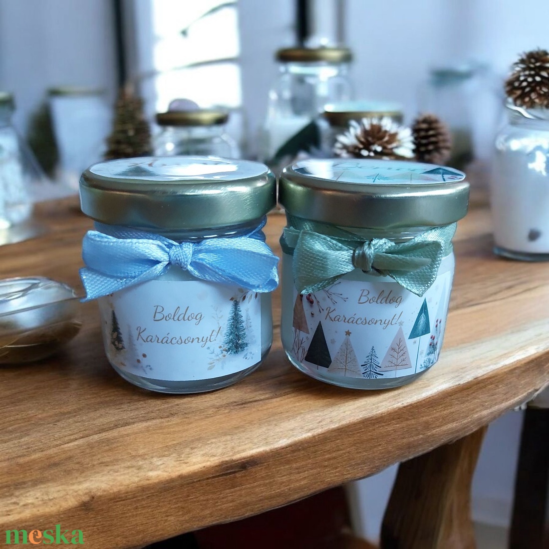 Szójaviasz Gyertya karácsonyi illatgyertya köszönetajándék - esküvő - emlék & ajándék - köszönőajándék - Meska.hu