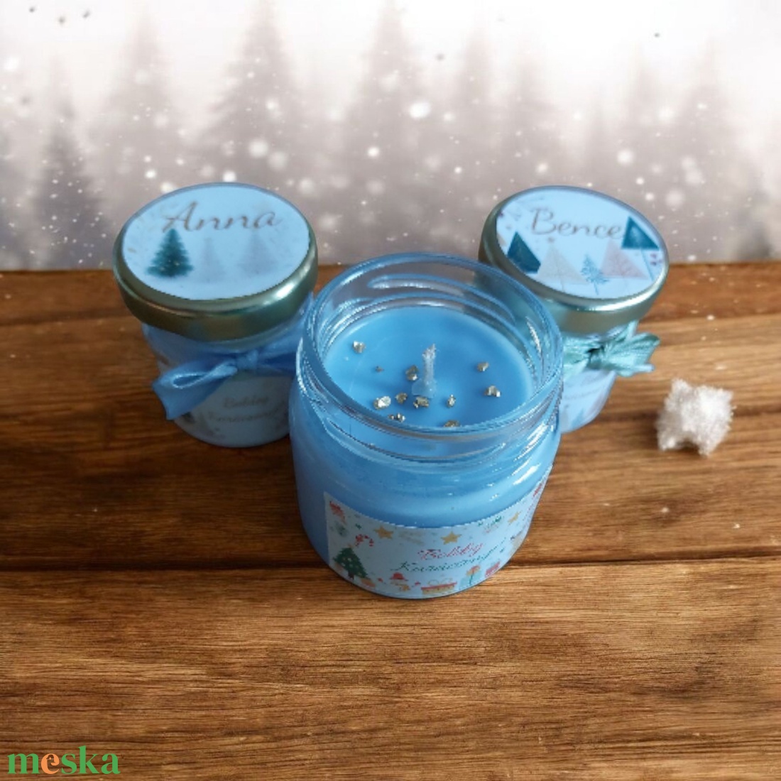Szójaviasz Gyertya karácsonyi illatgyertya köszönetajándék - esküvő - emlék & ajándék - köszönőajándék - Meska.hu