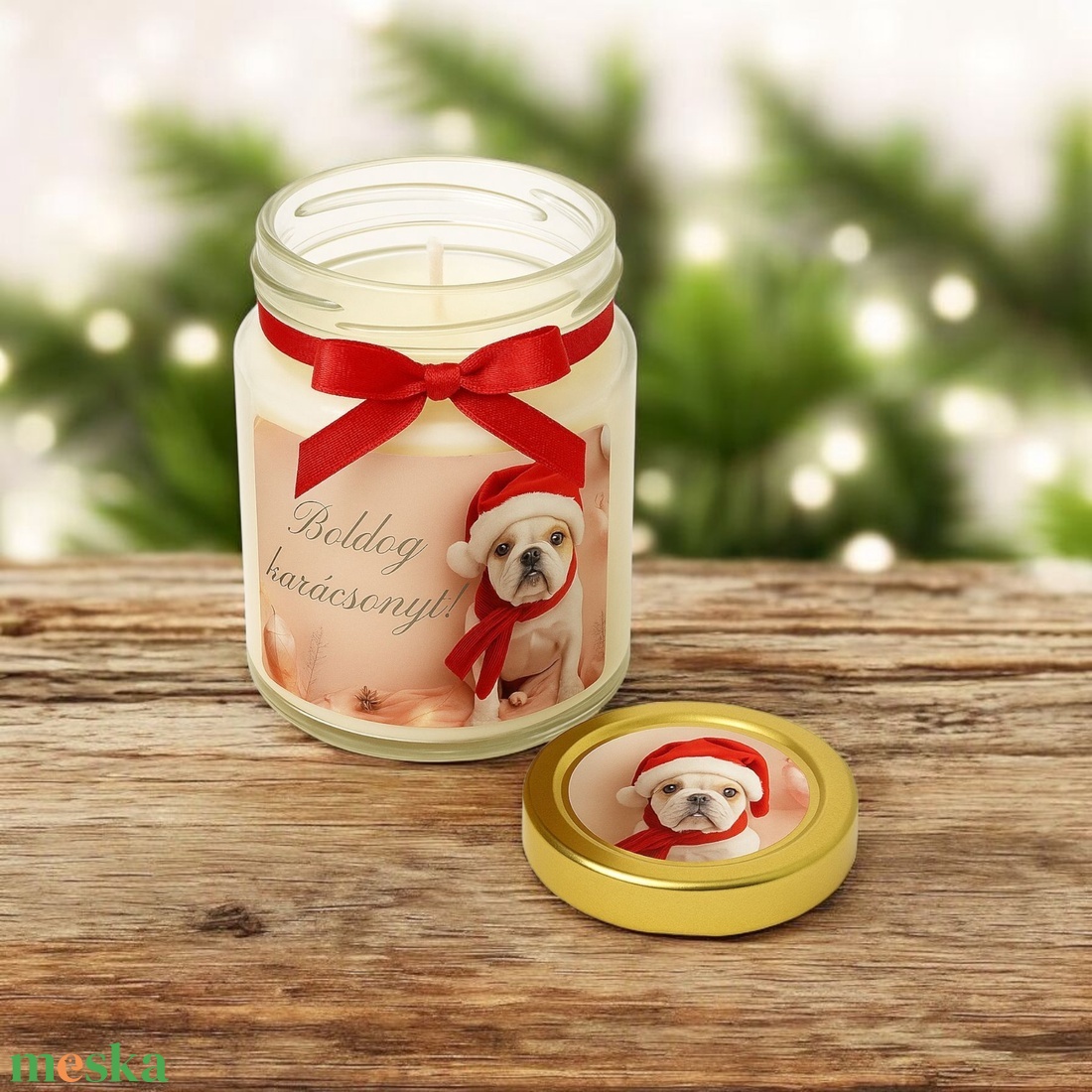 Állatos Szójaviasz Gyertya karácsonyi illatgyertya köszönetajándék - esküvő - emlék & ajándék - köszönőajándék - Meska.hu