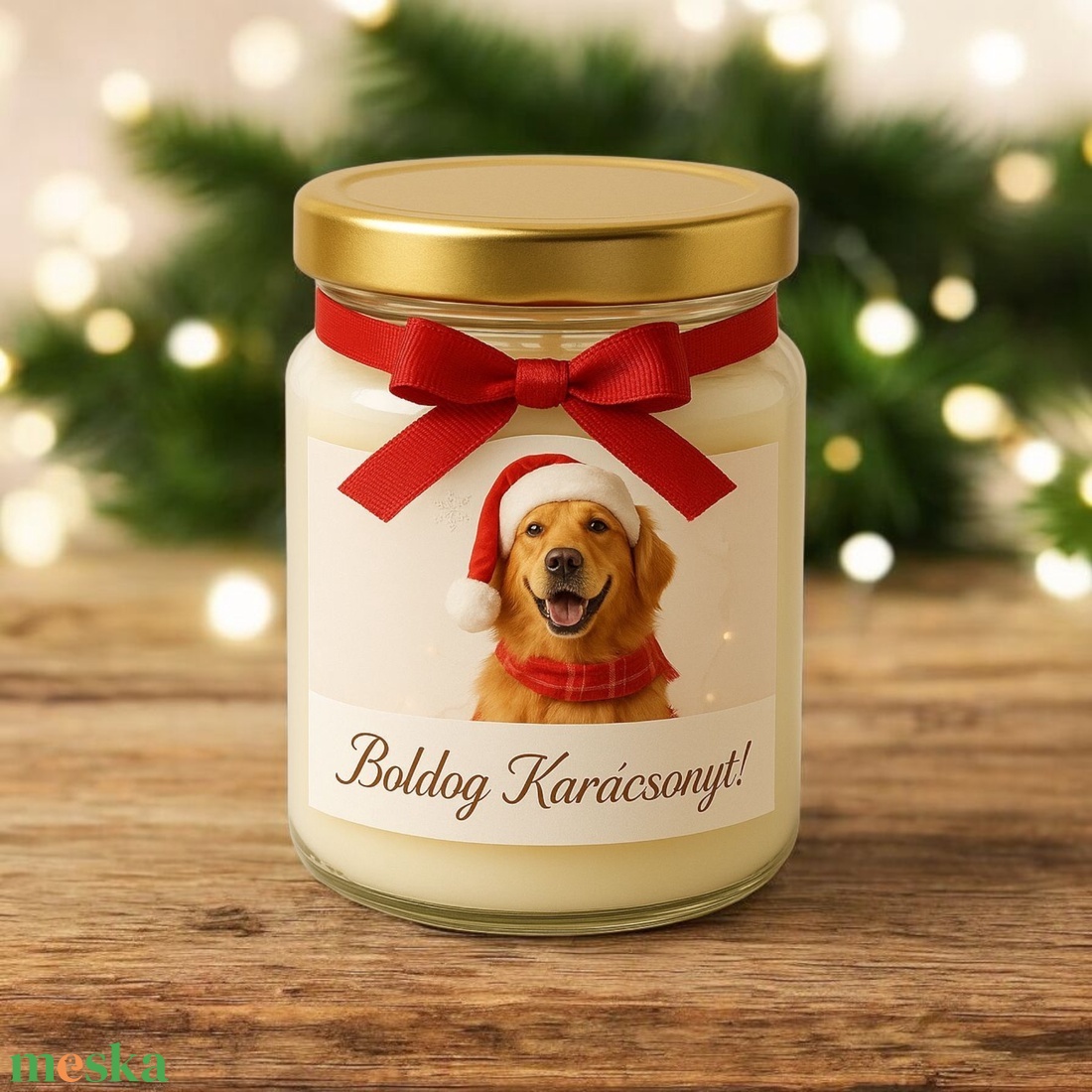 Állatos Szójaviasz Gyertya karácsonyi illatgyertya köszönetajándék - esküvő - emlék & ajándék - köszönőajándék - Meska.hu