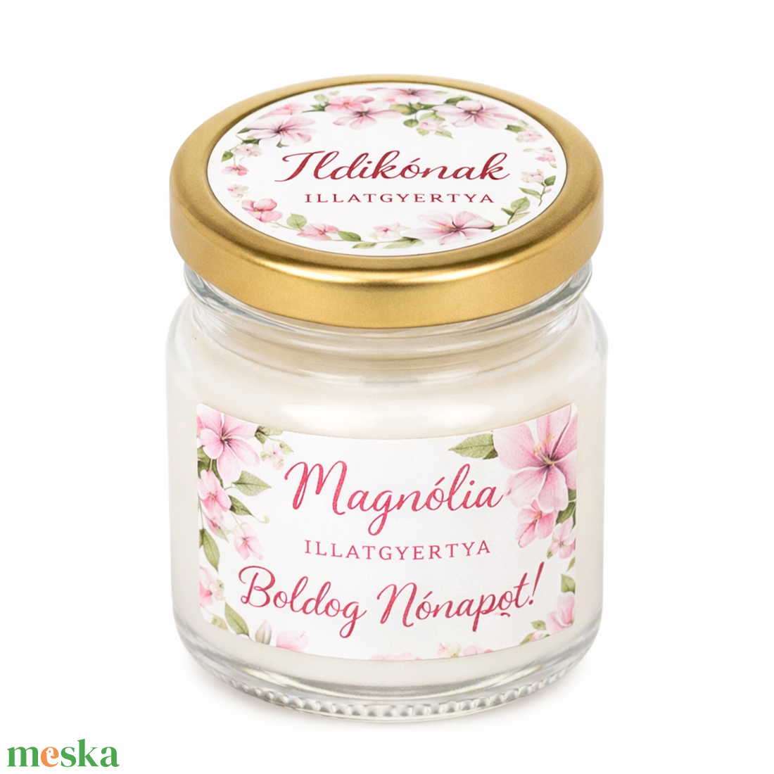 Magnóliai Harmónia � Nőnapi ajándék illatgyertya - otthon & életmód - gyertya, illat, aroma - gyertya - Meska.hu