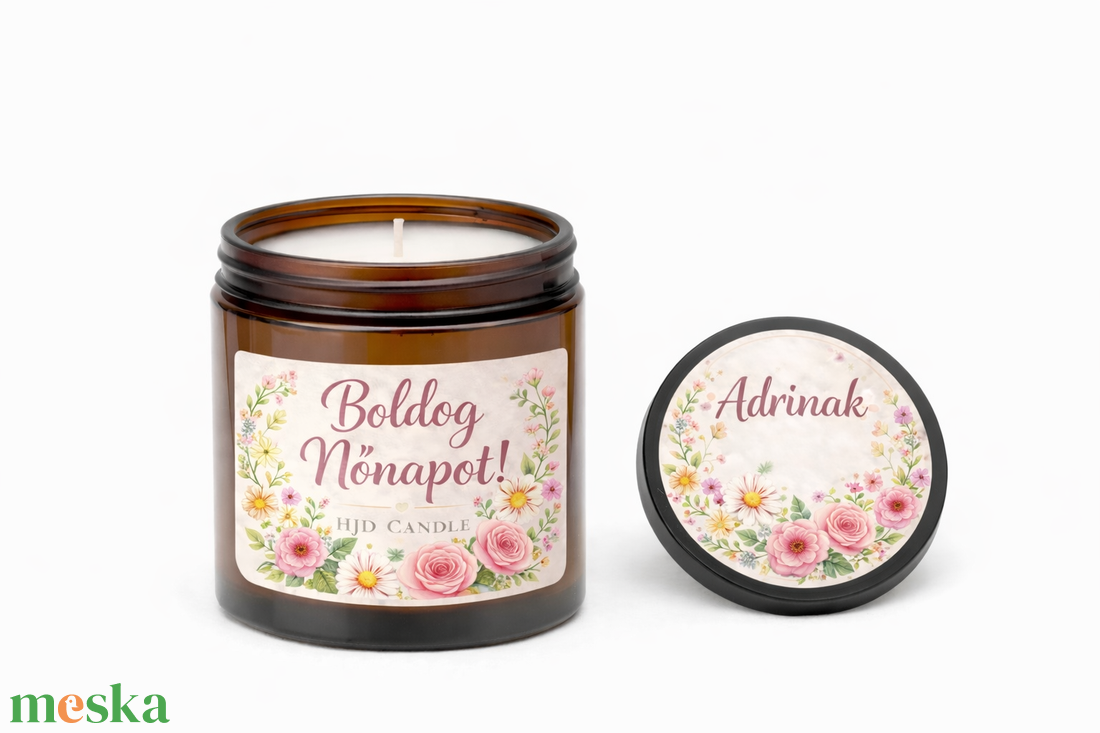 Magnólia Royale � nőnapi ajándék illatgyertya /céges ajándék - otthon & életmód - gyertya, illat, aroma - gyertya - Meska.hu