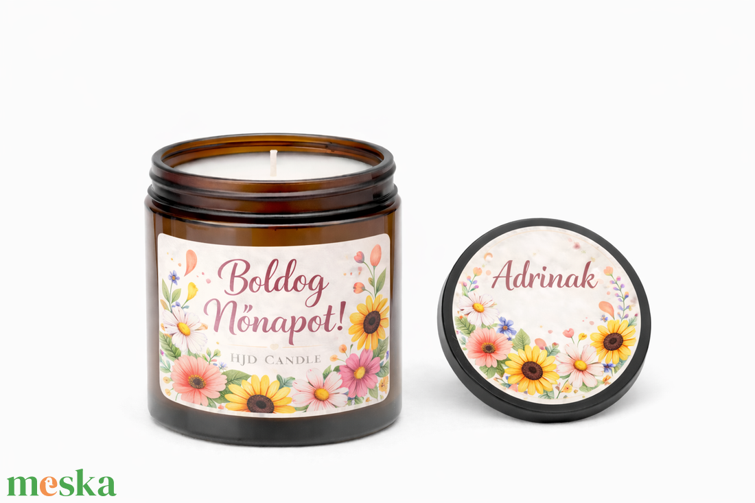 Magnólia Royale � nőnapi ajándék illatgyertya /céges ajándék - otthon & életmód - gyertya, illat, aroma - gyertya - Meska.hu