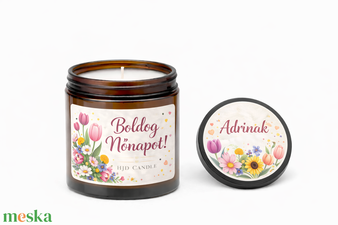 Magnólia Royale � nőnapi ajándék illatgyertya /céges ajándék - otthon & életmód - gyertya, illat, aroma - gyertya - Meska.hu