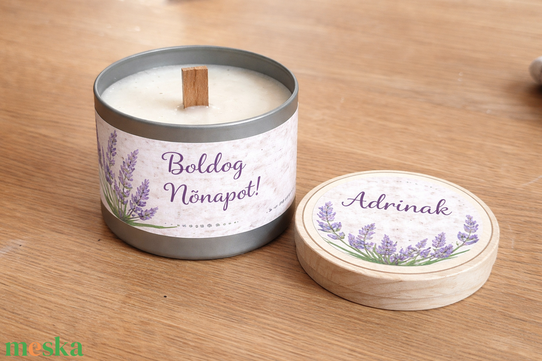 Bronz Harmónia � levendulás nőnapi gyertya - otthon & életmód - gyertya, illat, aroma - gyertya - Meska.hu