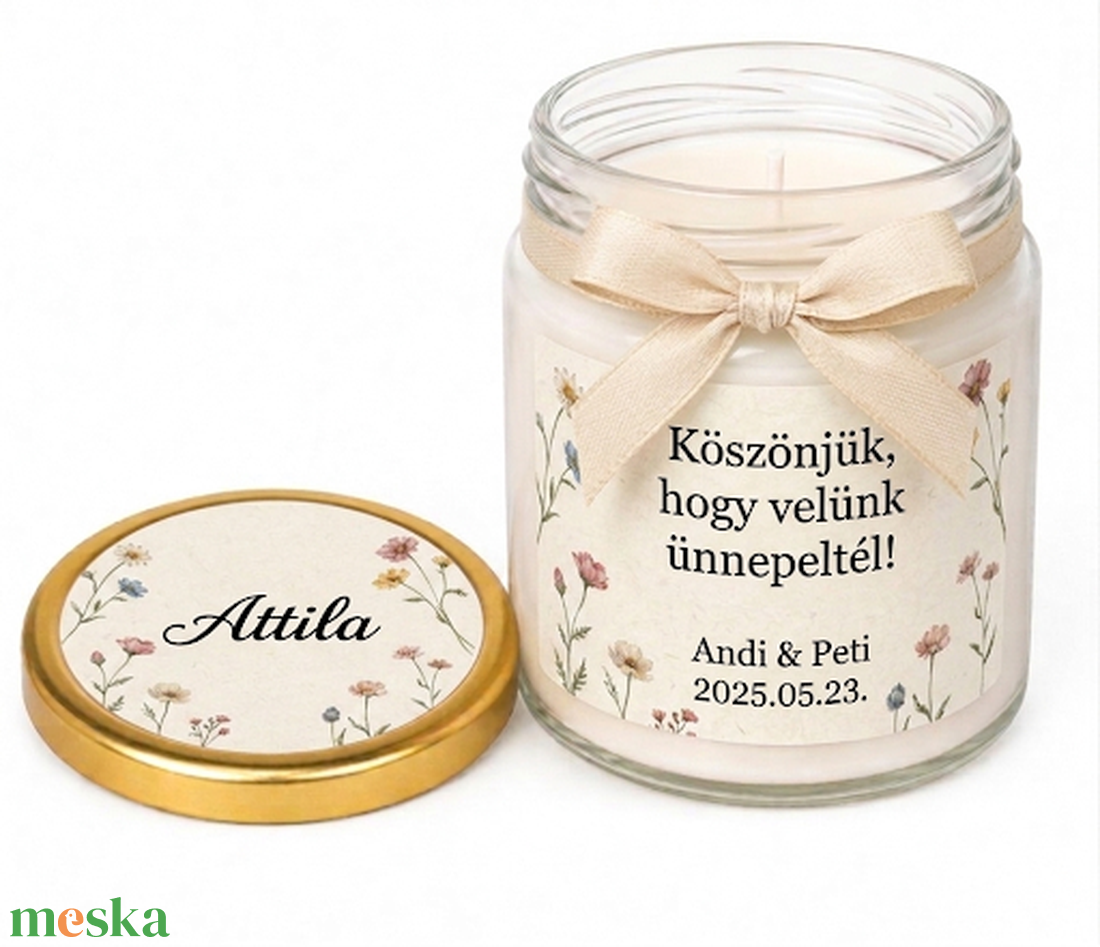 Szójaviasz Gyertya Esküvői Köszönetajándék - esküvő - emlék & ajándék - köszönőajándék - Meska.hu