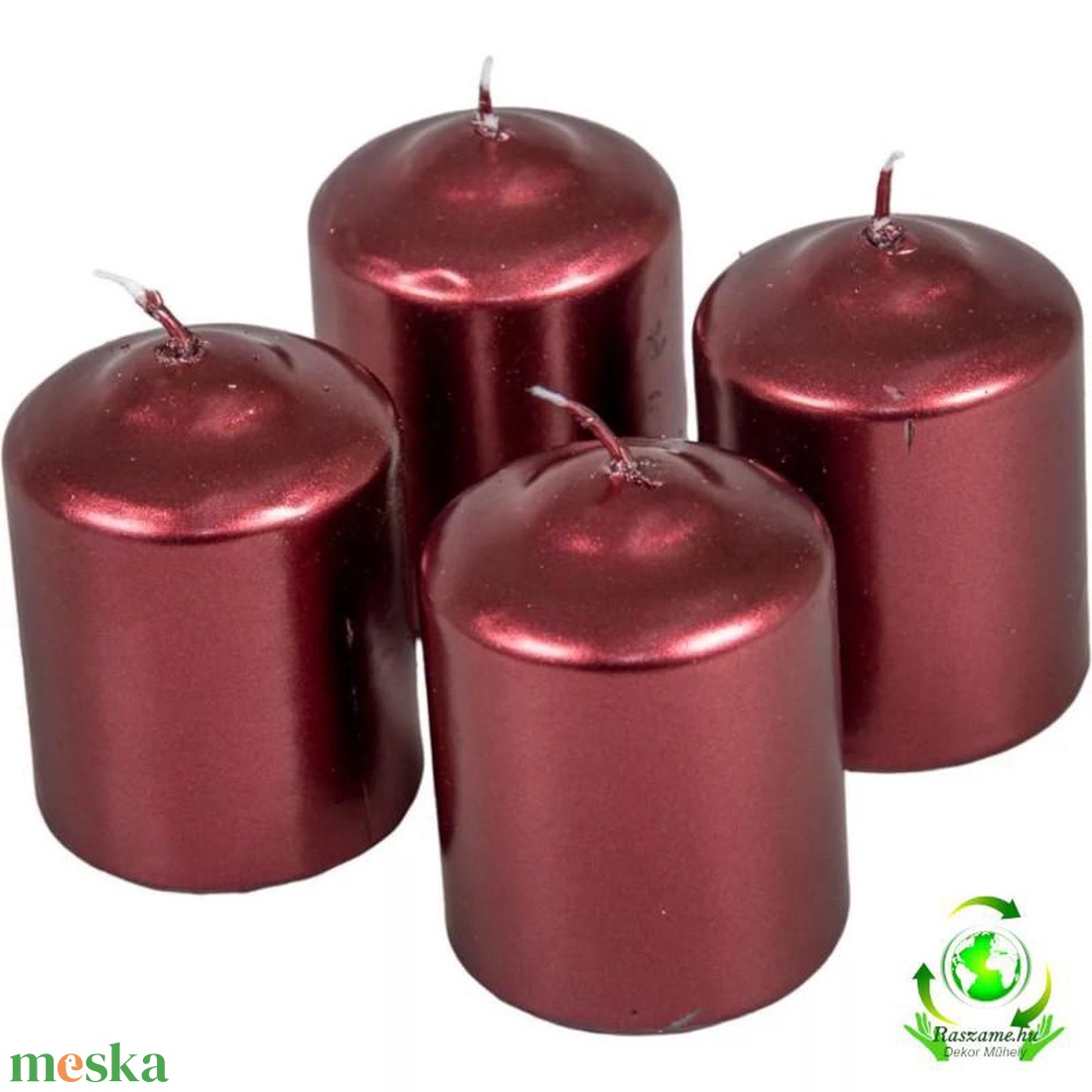 Metál henger gyertya szett 60x80mm - bordó - kellékek & szerszámok - dekorációs kellékek - dekorációs gyertya - Meska.hu Metál henger gyertya szett 60x80mm - bordó - kellékek & szerszámok - dekorációs kellékek - dekorációs gyertya - Meska.hu