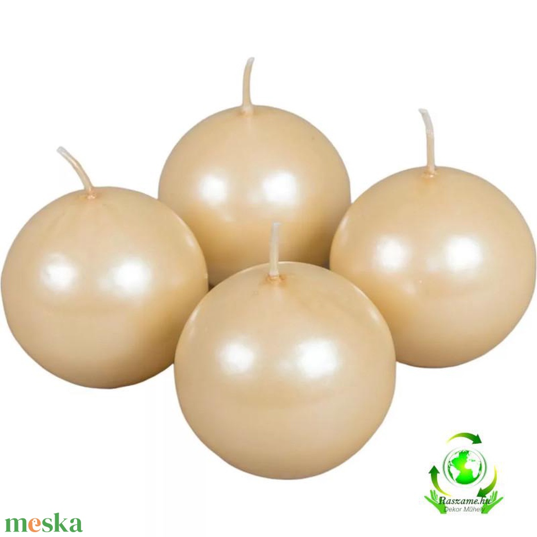Metál gömb gyertya 60 mm - púder - kellékek & szerszámok - dekorációs kellékek - dekorációs gyertya - Meska.hu Metál gömb gyertya 60 mm - púder - kellékek & szerszámok - dekorációs kellékek - dekorációs gyertya - Meska.hu