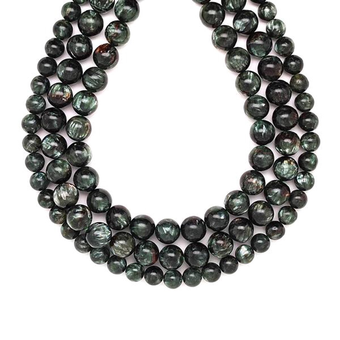 Szerafinit golyó AA 8-9mm ékszerkészítő alapanyag (füzér) - kellékek & szerszámok - ásvány alapanyag - ásványfüzér - Meska.hu