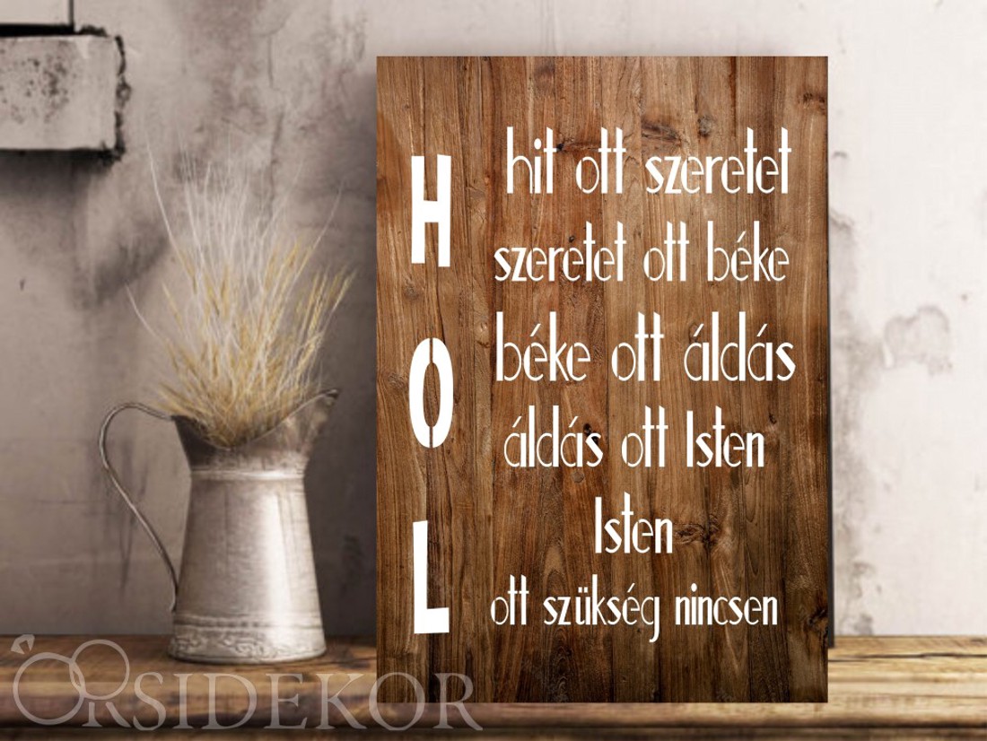 Házi áldás dekor tábla - otthon & életmód - dekoráció - kép & falikép - táblakép - Meska.hu