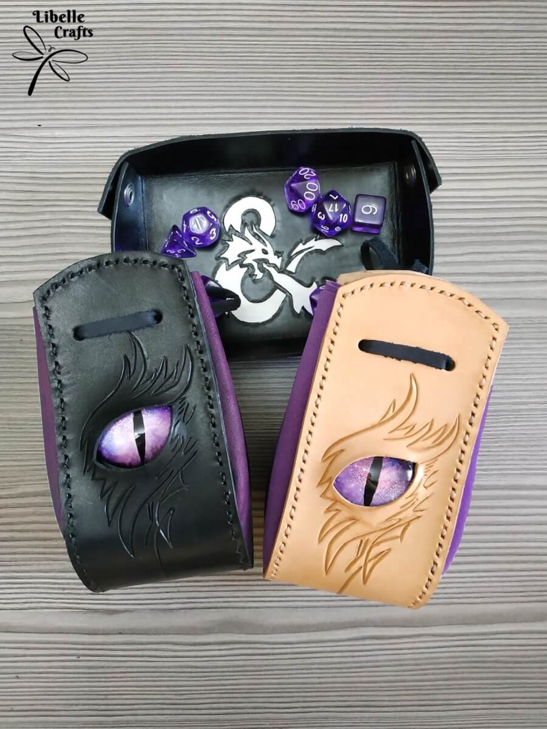 Sárkányszemes kockatartó szütyő - LILA szemmel - játék & sport - szerepjáték - Meska.hu